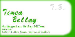 timea bellay business card